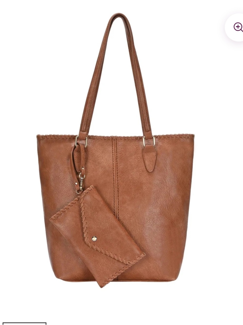 Antik Kraft Caroline tote Women's Tan Tote Bag with Matching Pouch